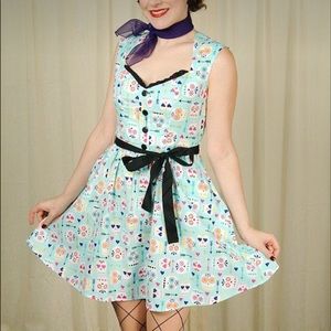 Retrolicious/ Folter sugar skull dress, size M